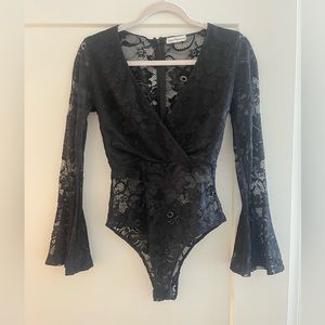 Black Lace Body Suit
